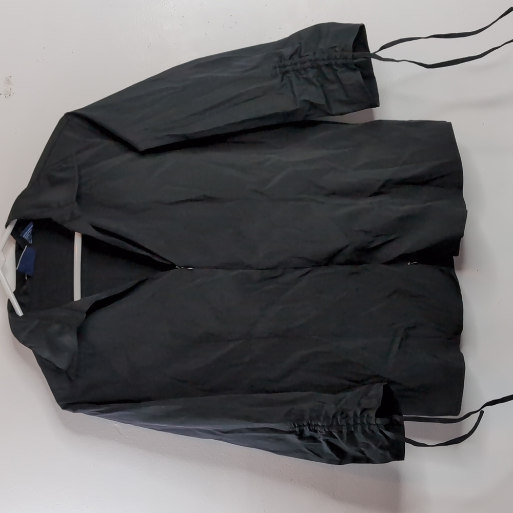 DCC Missy Stretch Medium Black Zippered 3 quarter Shirt